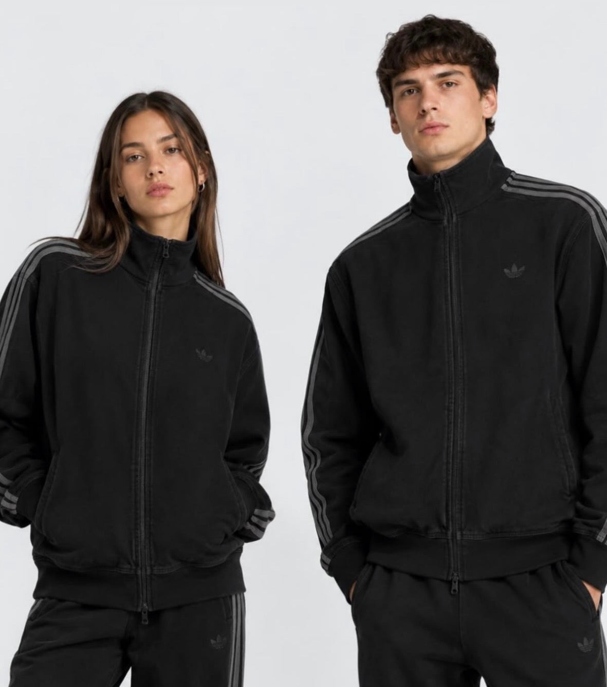Campera denim black