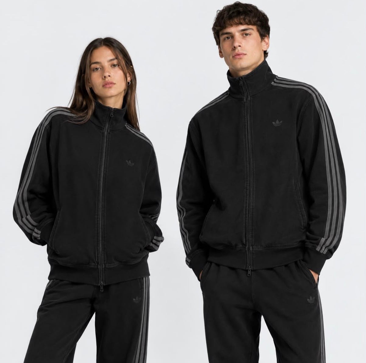 Campera denim Adidas black