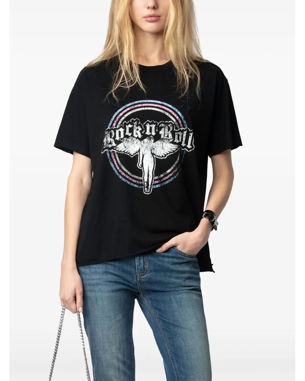 Remera zadig strass